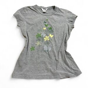 Vintage Y2K Aeropostale Butterfly Graphic Baby Tee Size L